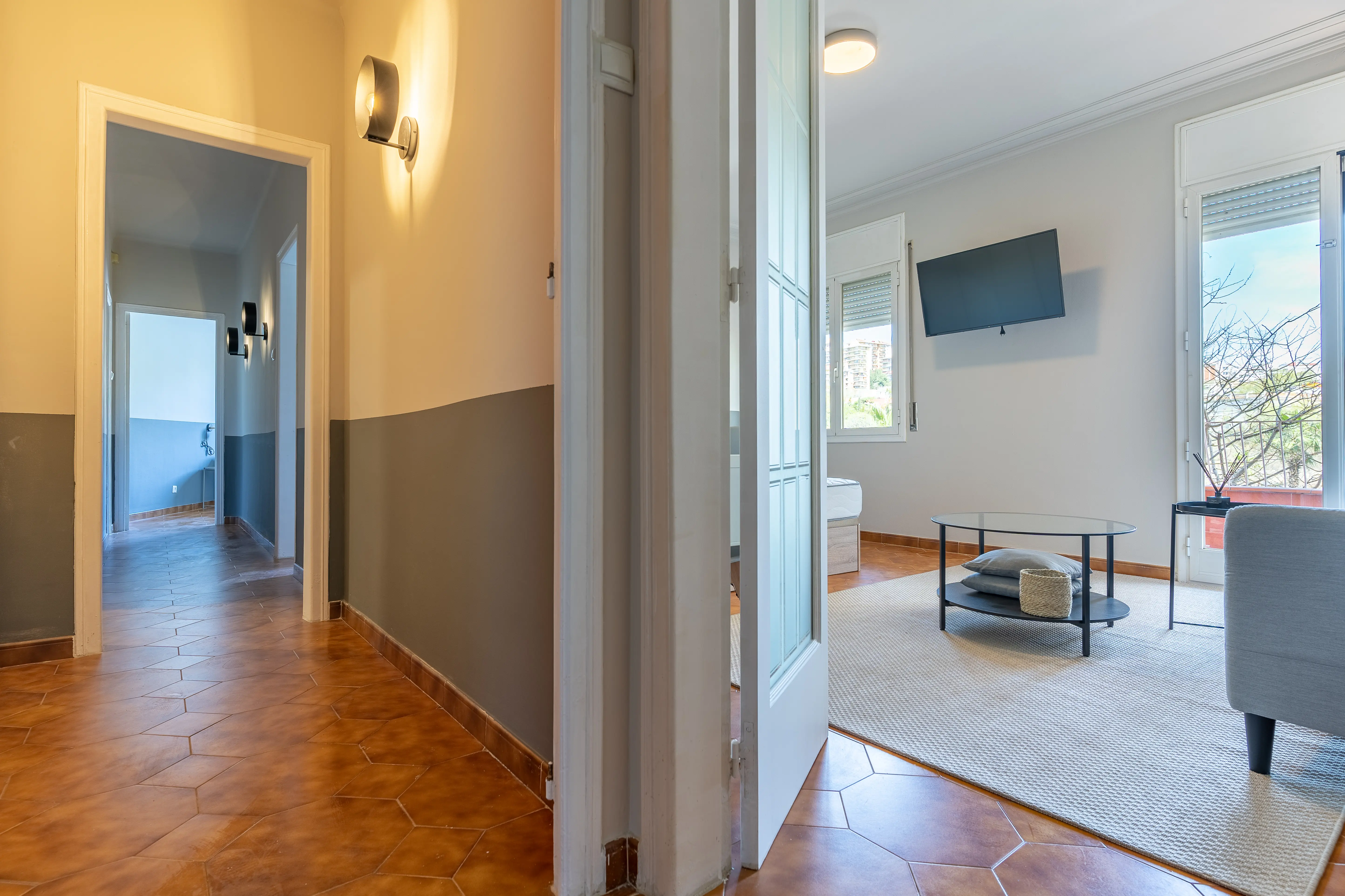 Habitación doble en Gràcia