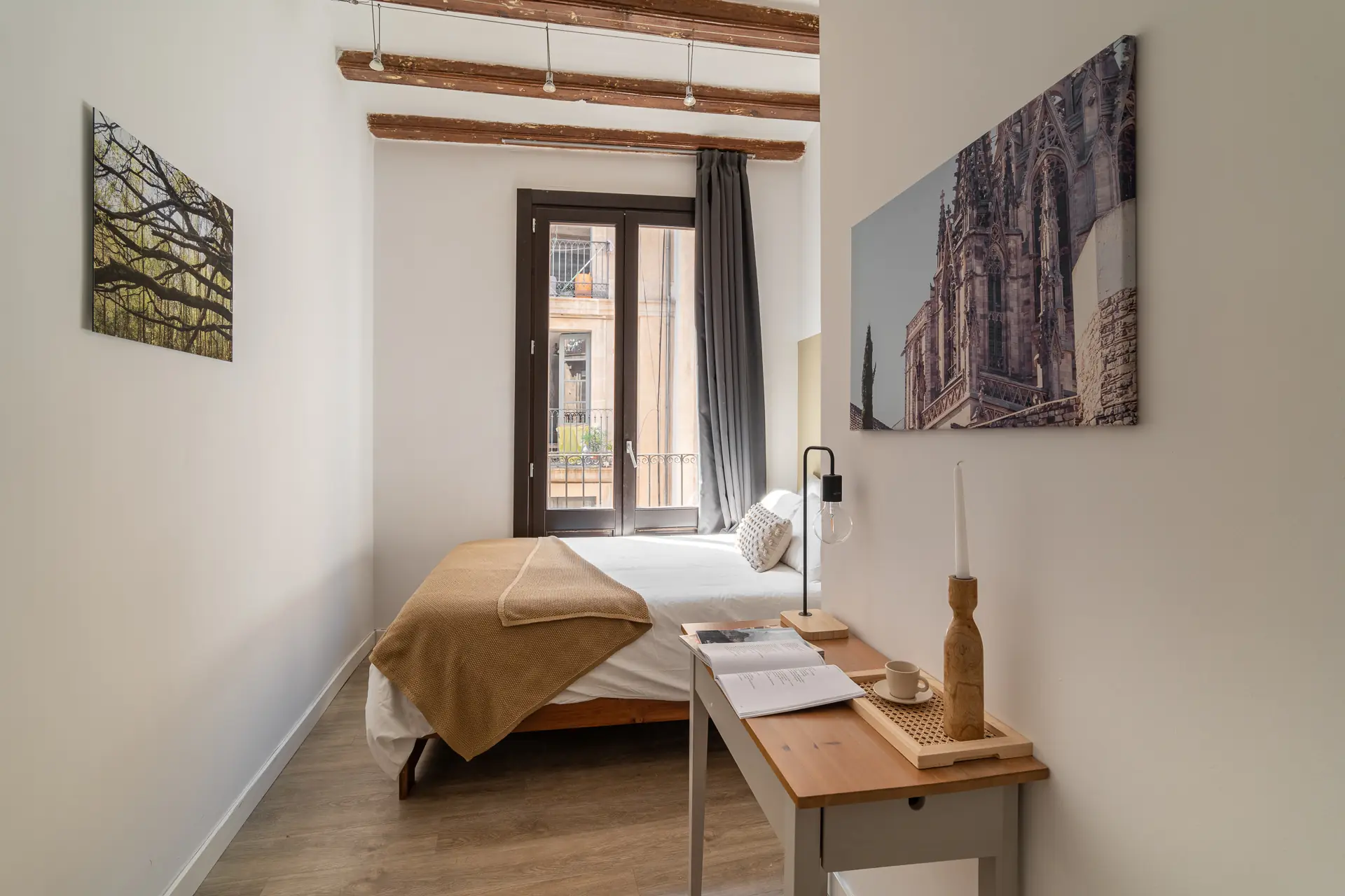 Habitación doble en El Raval