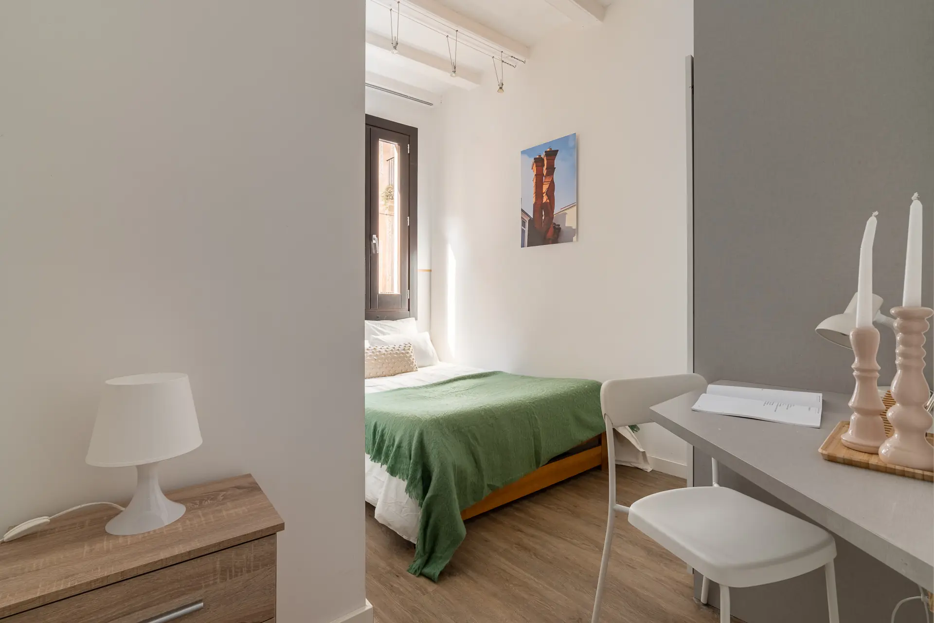 Habitación doble en El Raval