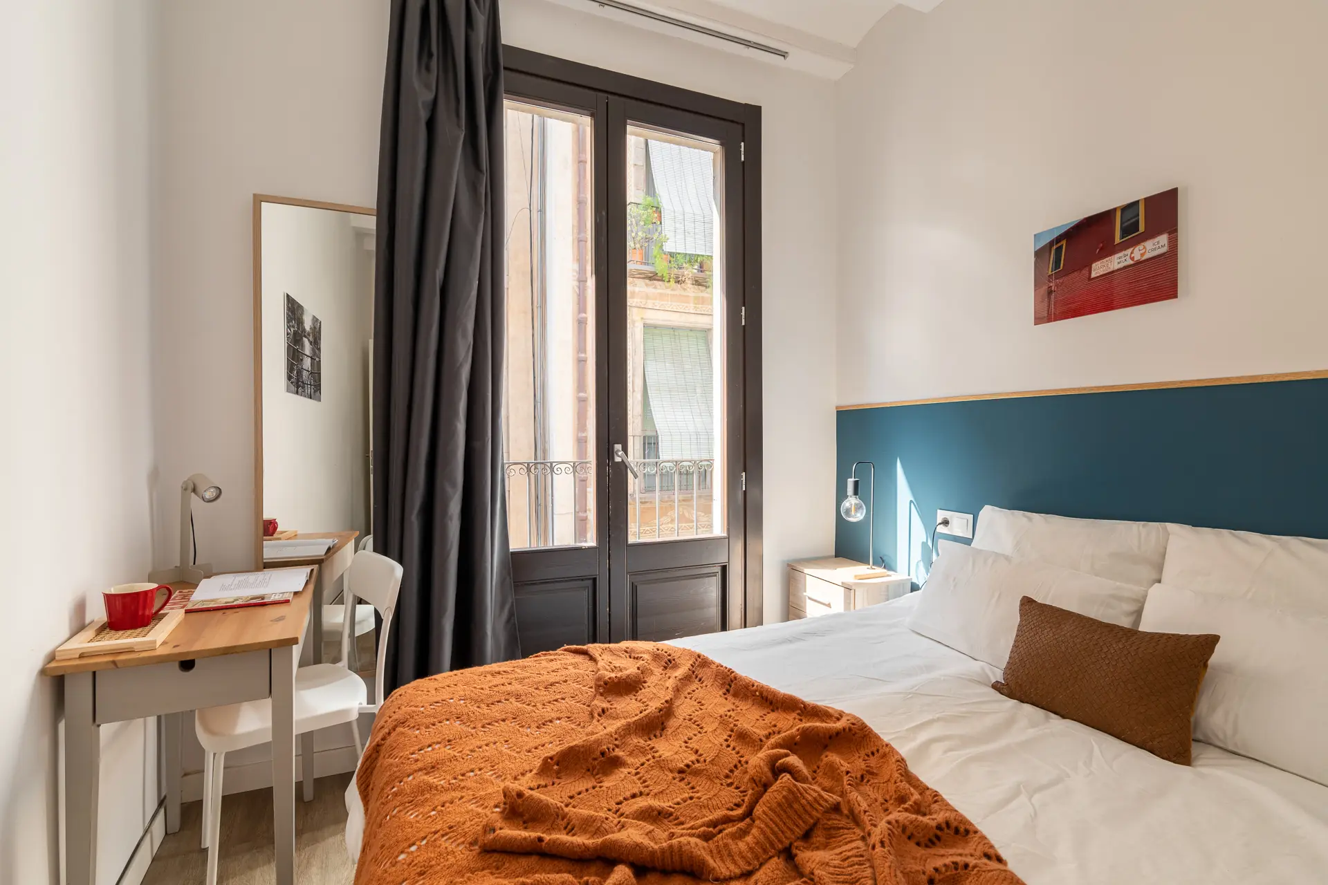Habitación doble en El Raval